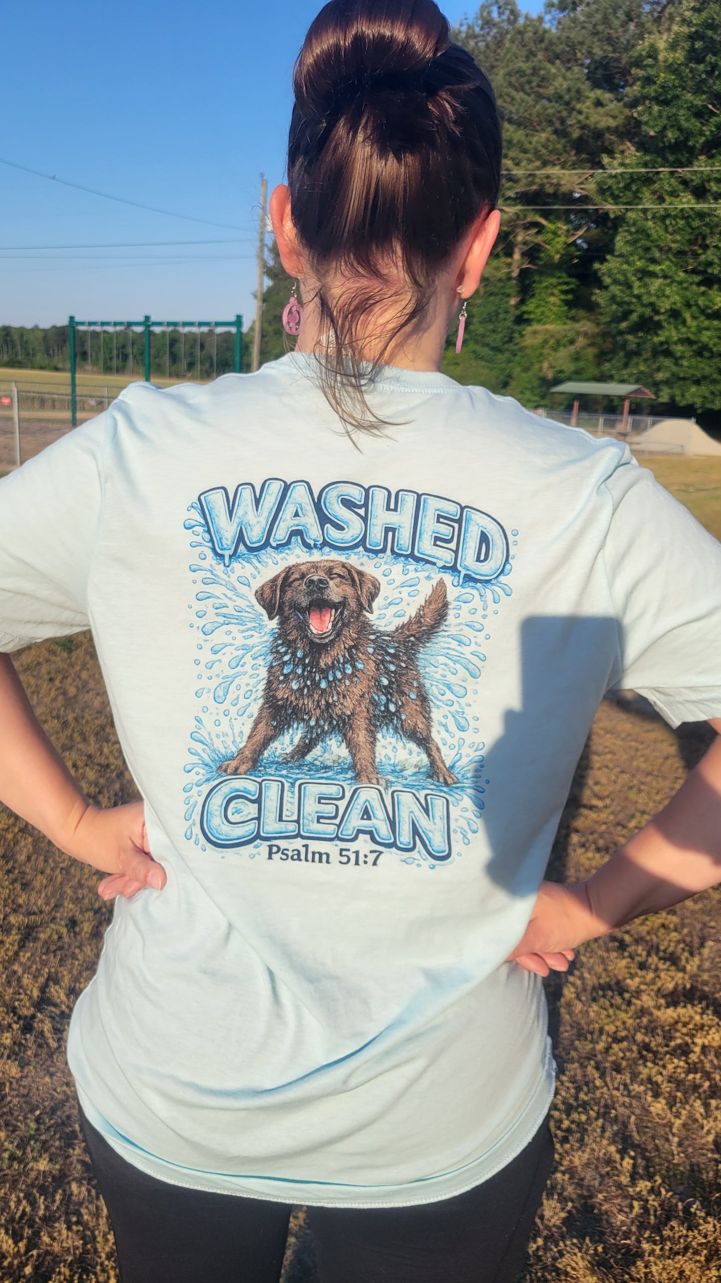 Washed Clean - Chocolate Lab - Unisex t-shirt